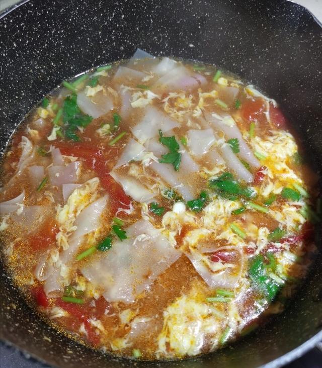 昨天喝多了今天来一碗面片汤真舒服