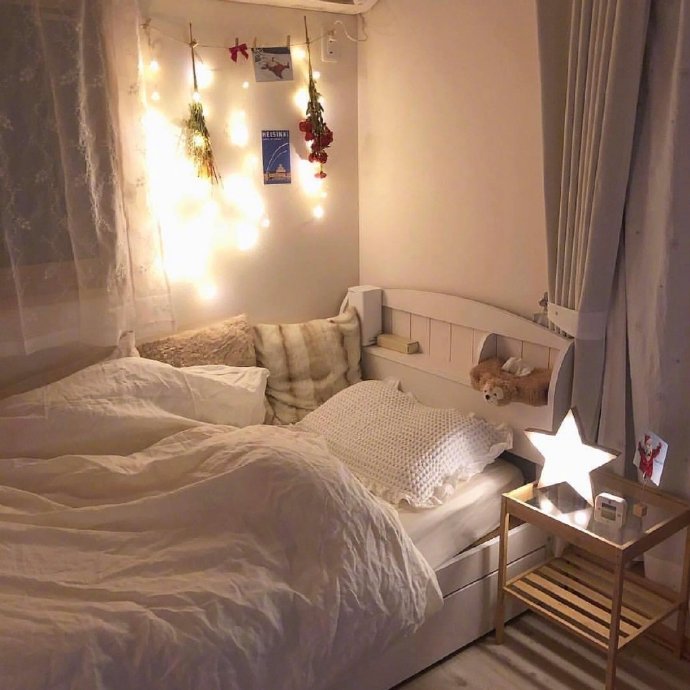 超温馨的ins风女生卧室布置参考