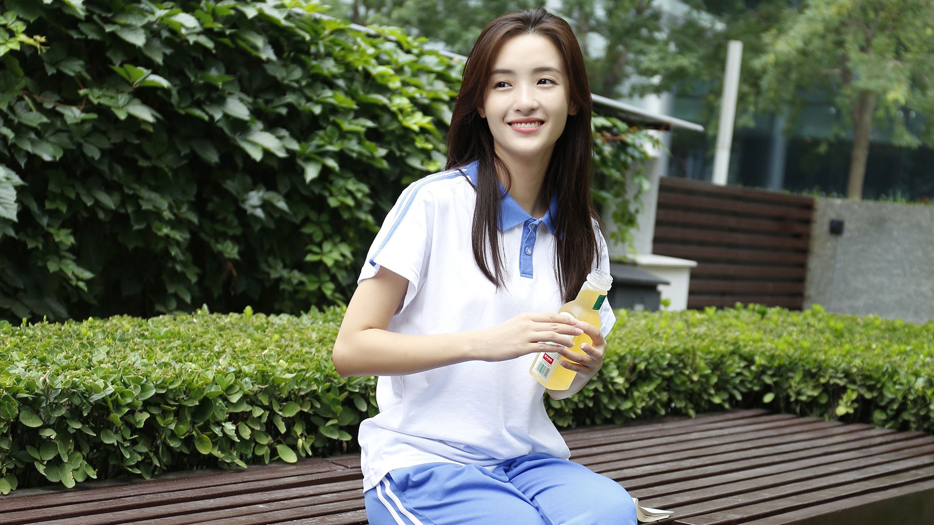 美好时光青春年华,孙嘉琪清纯校服照