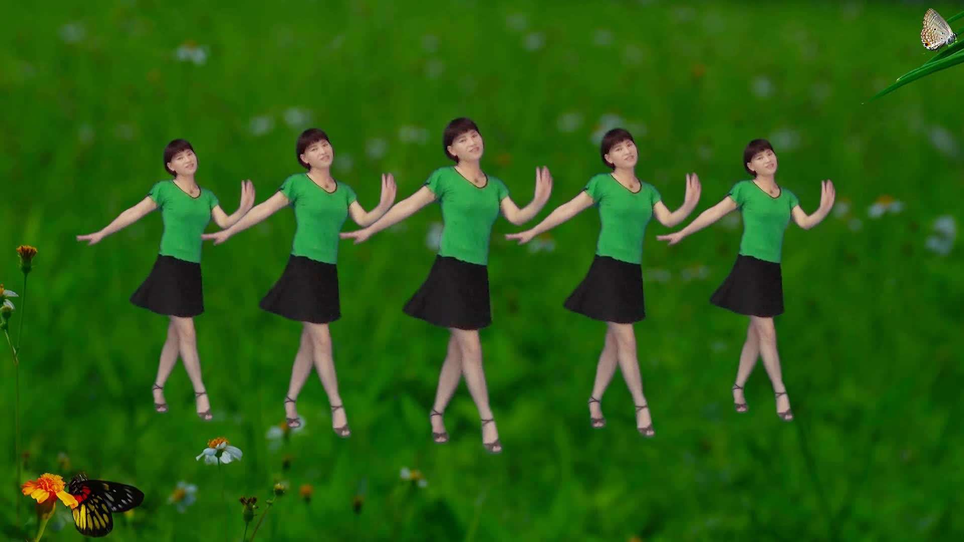 简单好看十六步广场舞《语花蝶》舞曲好听,看一遍就能学会