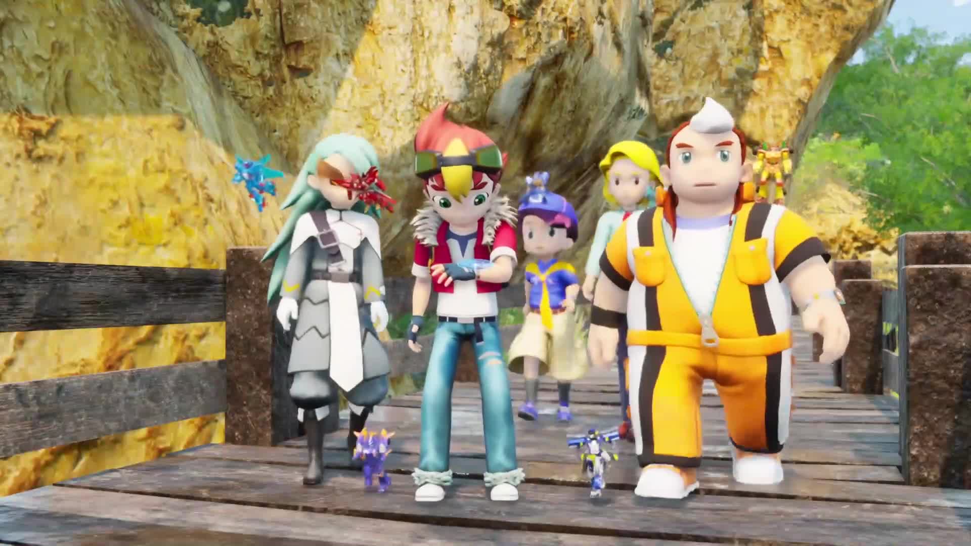 爆速合体:巨大的石头滚落下来,天翔躲不及,从桥上掉了下去