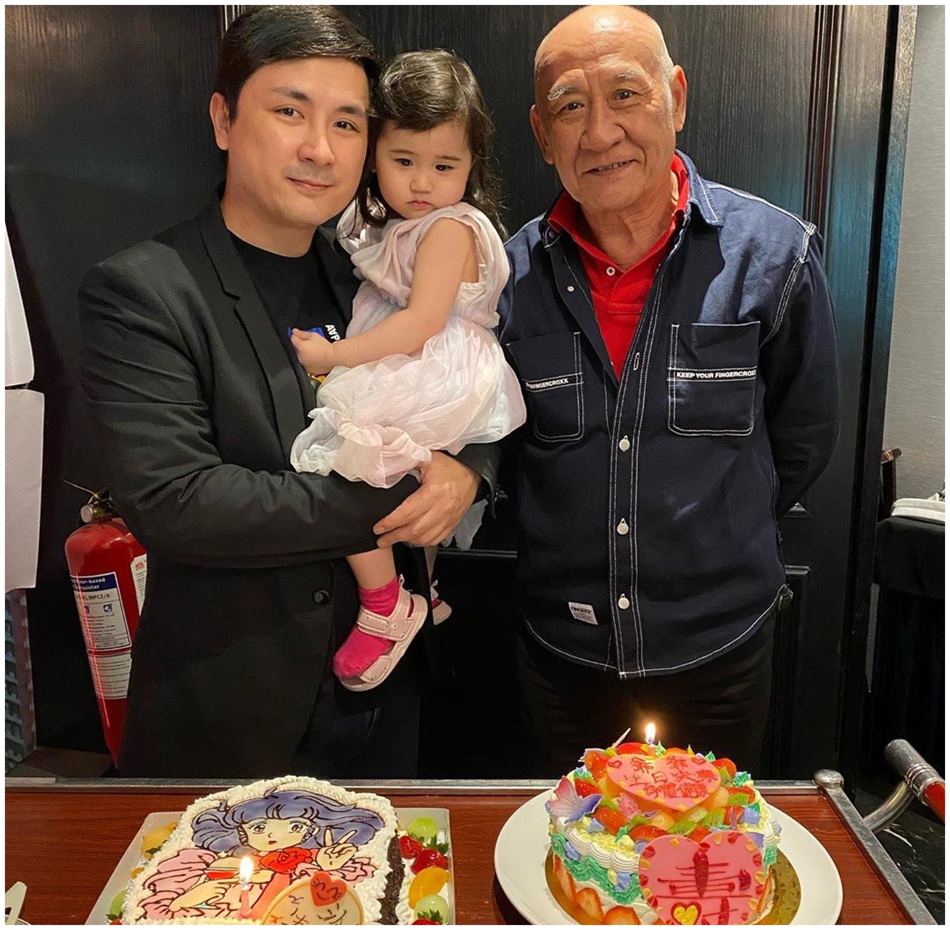 李家鼎(鼎爷)上周日(1/11)踏入74岁生日,近日他与前妻施明,以及儿子