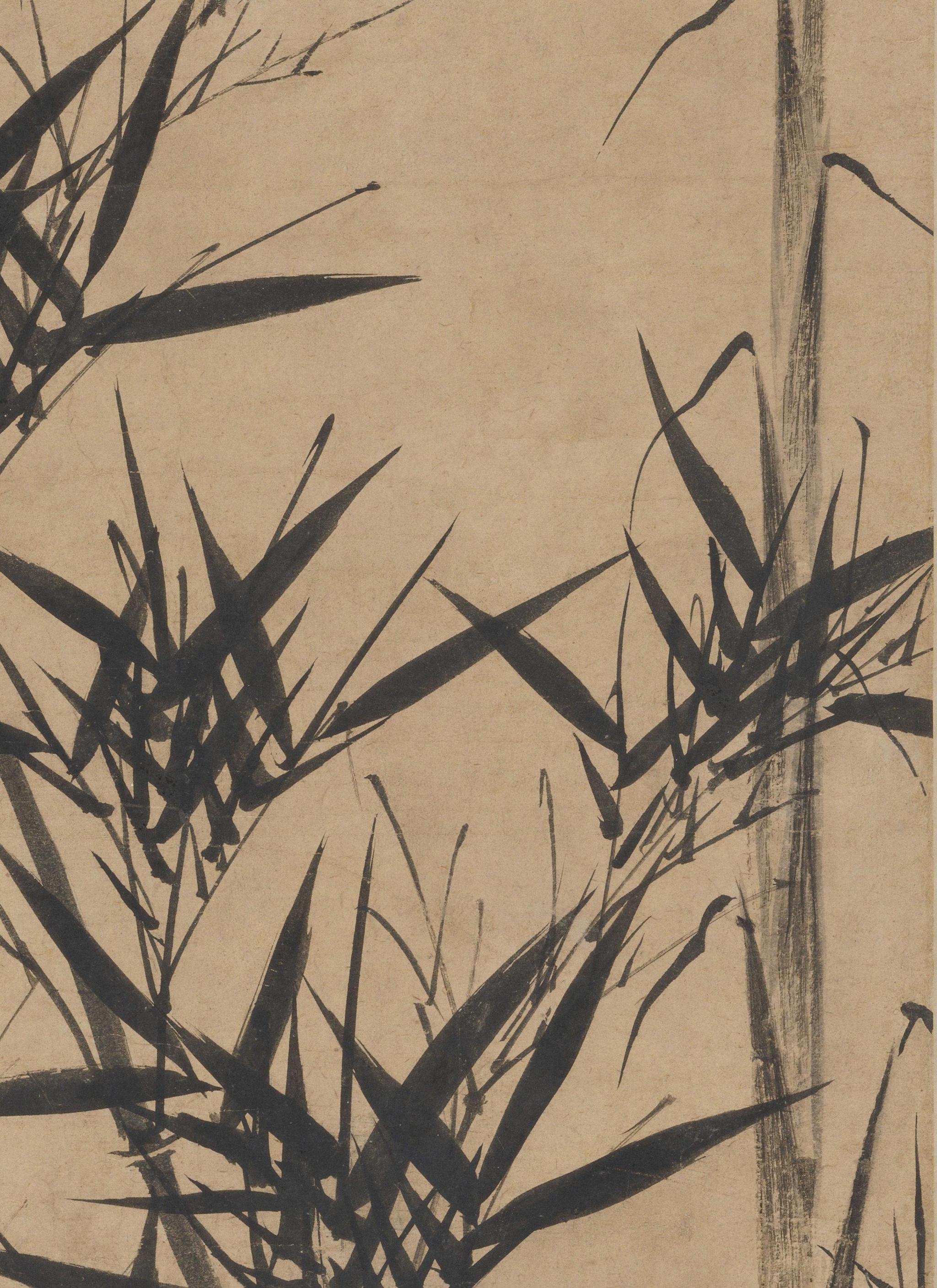 清雅脱俗清秀于外评顾安墨竹绘画