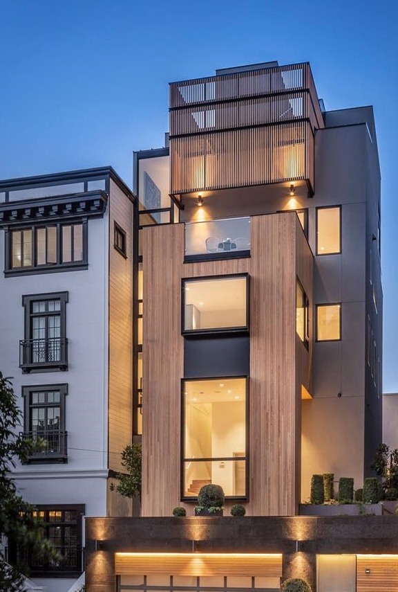 4层楼独栋别墅设计,整层就一个卧室和阳台,真是脑洞大开!