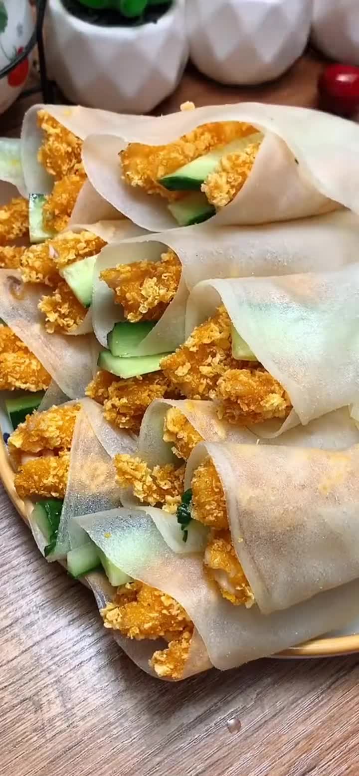 小时候最喜欢吃的鸡柳卷饼,今天就分享给大家__财经头条
