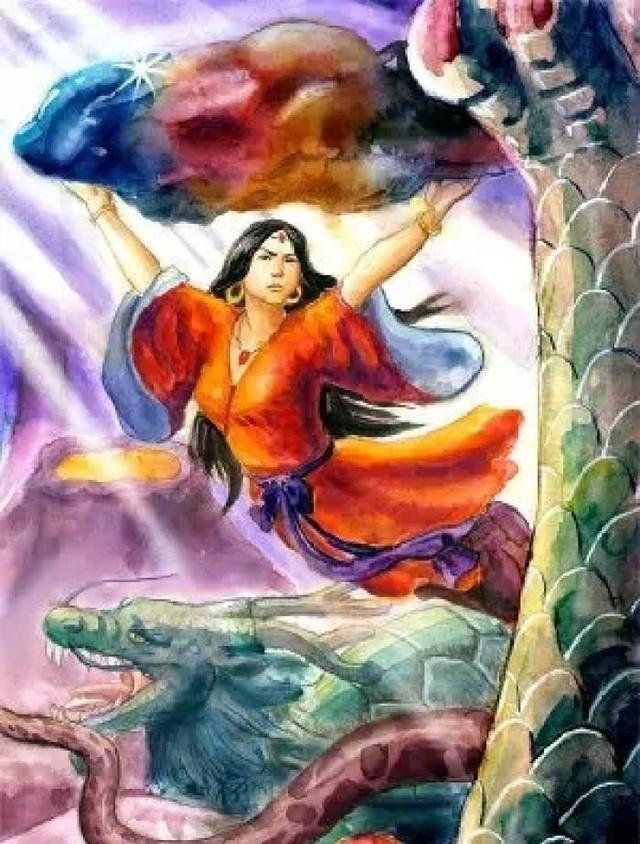 训》中有这么一段记载:"昔者共工与颛顼争为帝,怒而触不周之山,天柱折