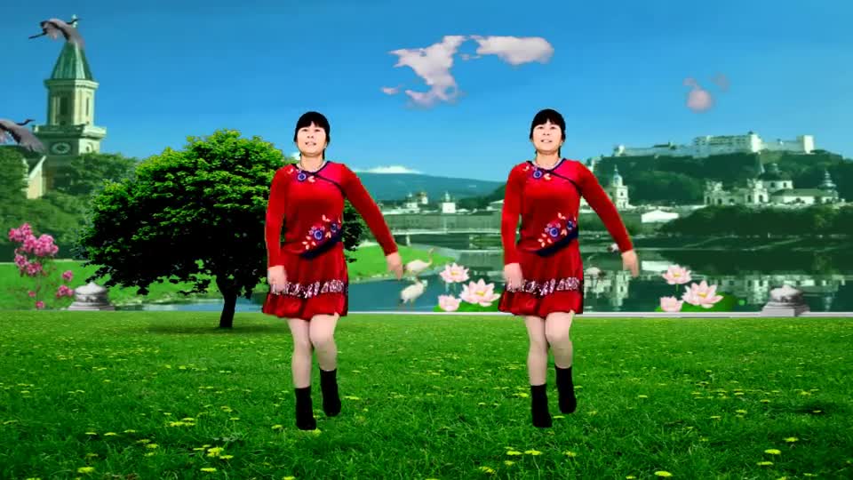 经典老歌广场舞《逛新城》欢快活波俏皮32步,简单又好看