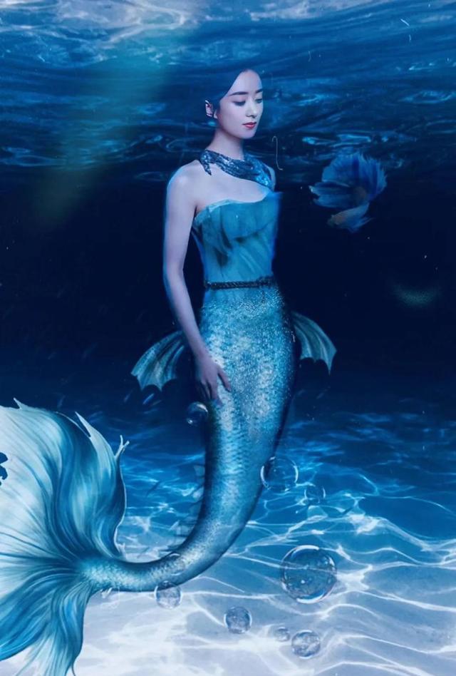 赵丽颖化身美人鱼每条人鱼都绝美想放家里养起来你要不要养