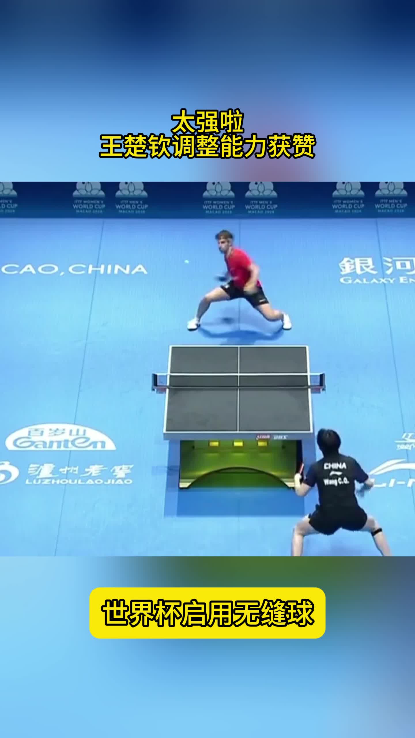 不惧无缝球！王楚钦调整能力获赞，封训取得成效，剑指冠军