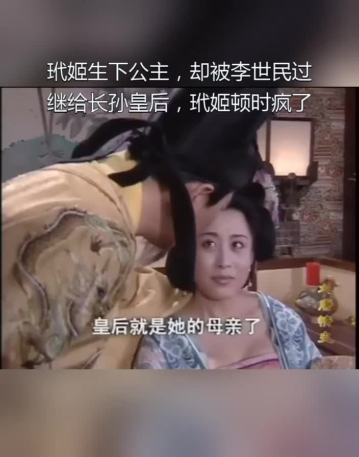 玳姬生下公主却被李世民过继给长孙皇后玳姬顿时疯了