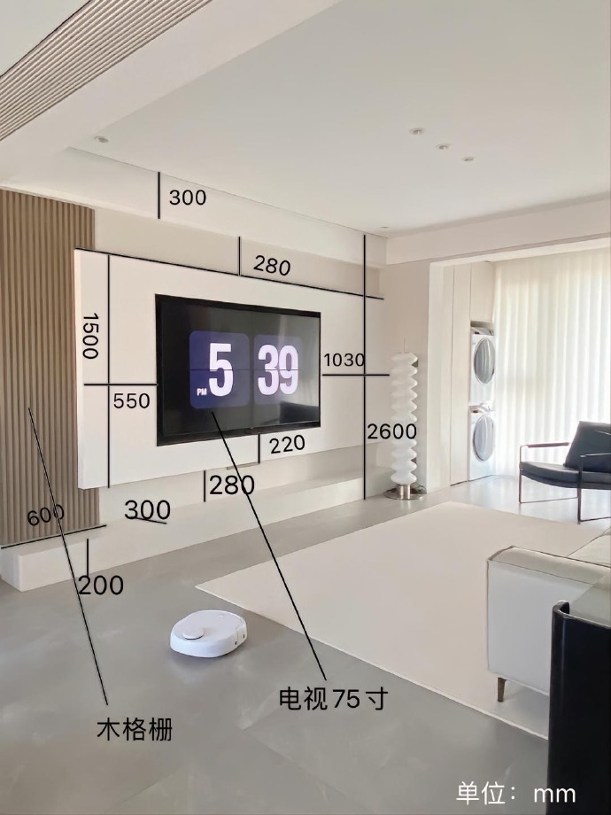 悬浮电视背景墙,尺寸标注的很详细._高清图集_新浪网