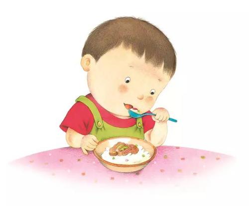 可以带着宝宝去超市购买带有卡通图案的"专属餐具",在购买的时候还