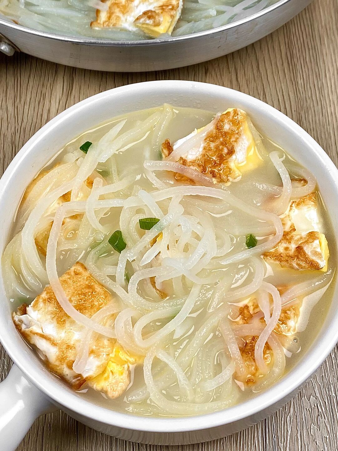 来一碗萝卜丝煎蛋汤真的太美啦汤奶白鲜香煎蛋焦香绝绝子