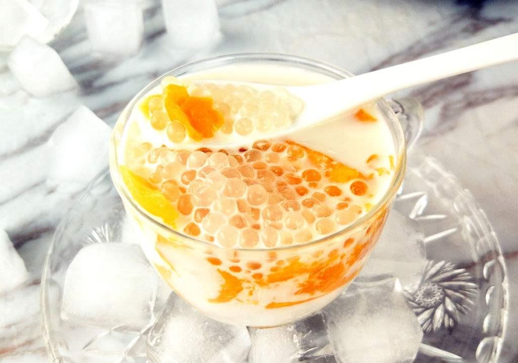 夏季饮品分享椰汁西米露做法简单口感q弹学会就可以出摊啦