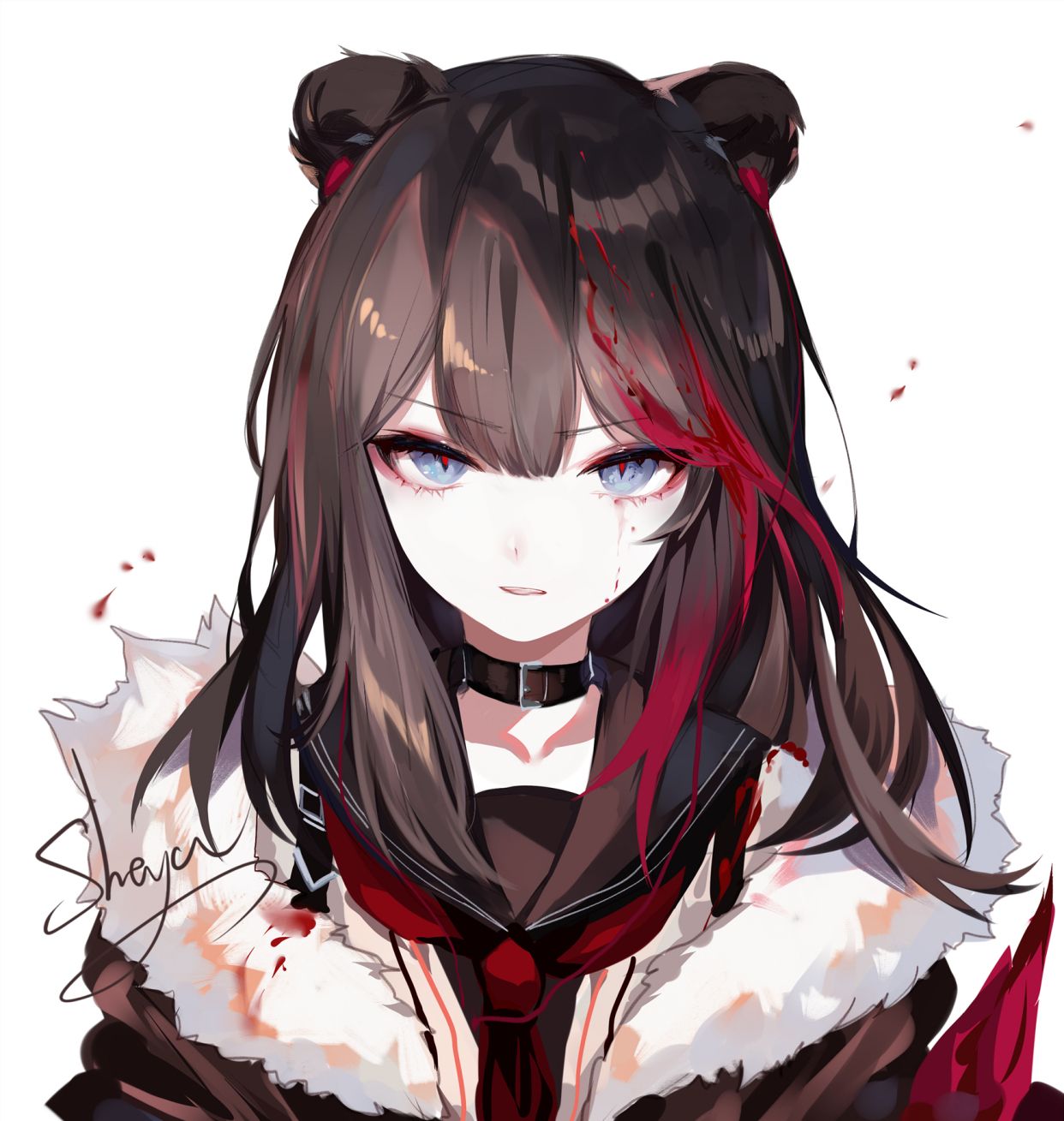 画师「sheya」明日方舟同人画作:又甜又飒的妹子你能坚持到第几