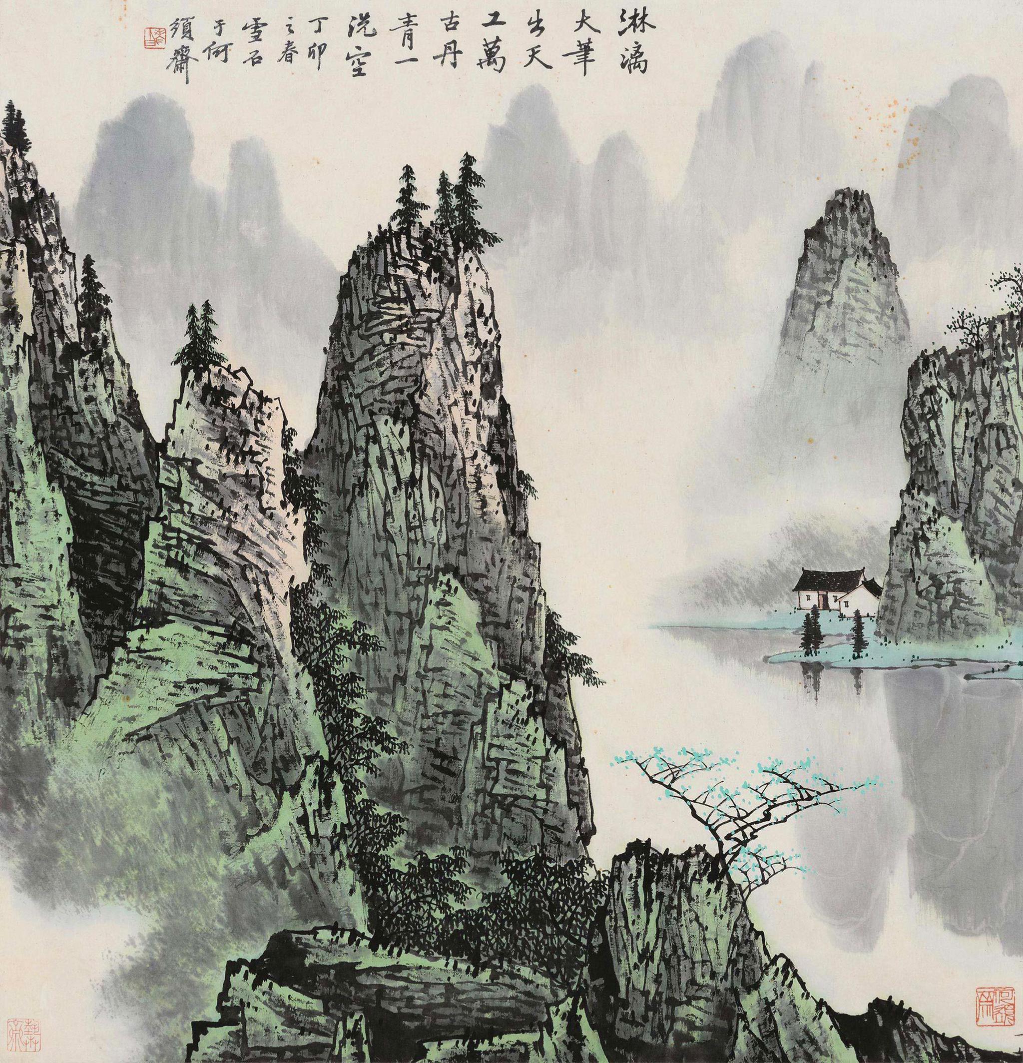 50张齐白石经典山水画,一睹大师风采