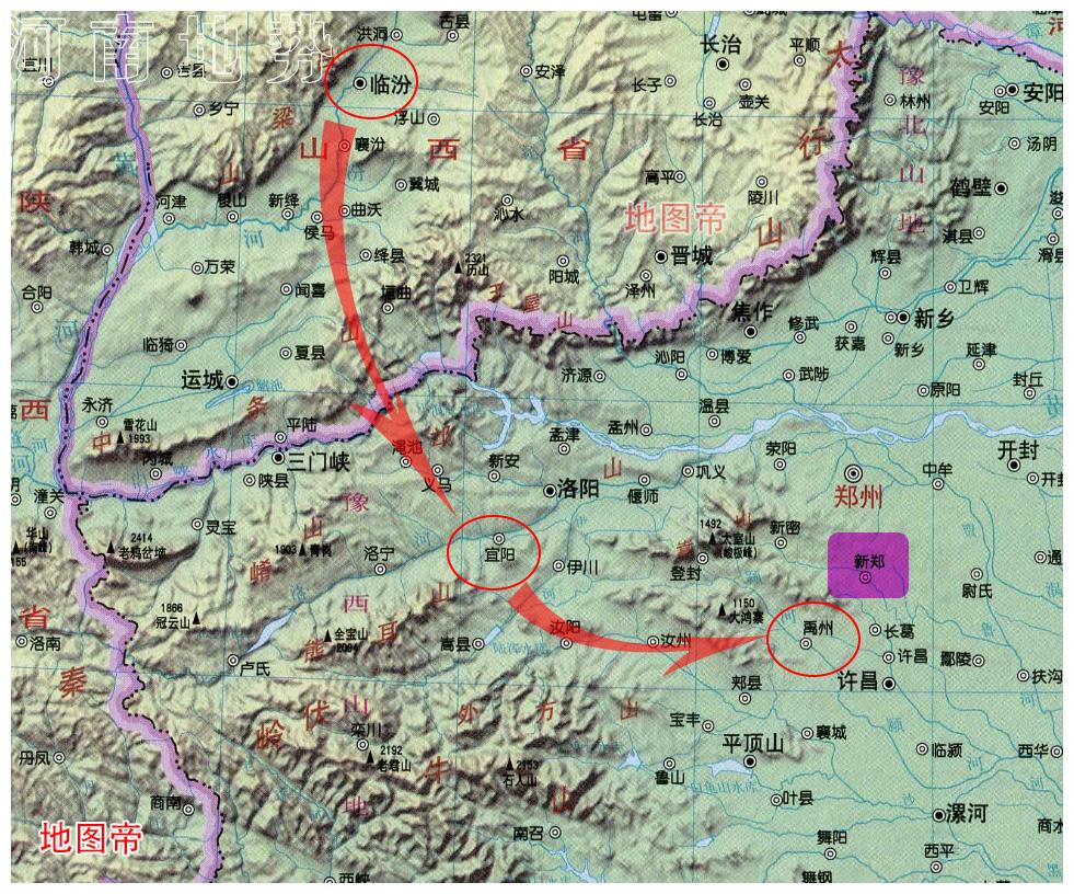 春秋战国时韩国为何将都城从临汾迁至新郑