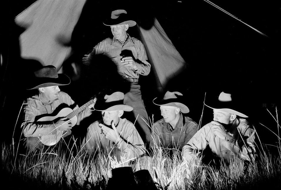 西部牛仔老照片,美国的一种快意人生情结