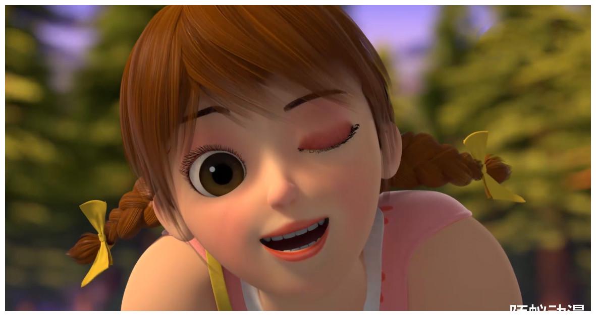 又一个喜欢光头强的女孩出现,扮相比赵琳可爱,一看身材差点吐了