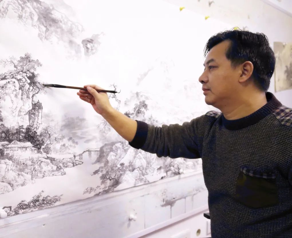 悟出来的画家一一记荷风堂堂主杨天佑一