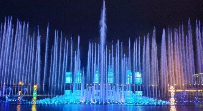 鄂尔多斯音乐喷泉图片