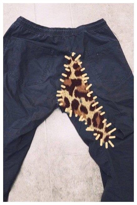 sunnee晒传说中跳裂的裤子 粉丝变高级裁缝上演花式缝补