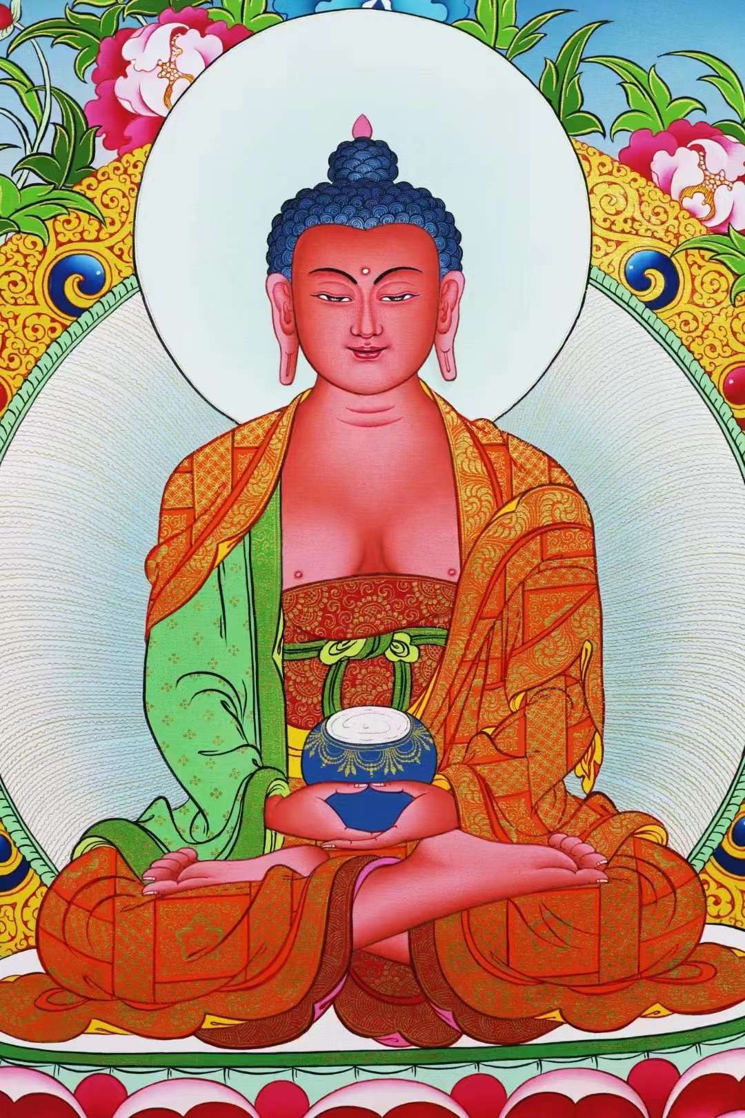 唐卡中的八大佛菩萨形象与手印_金刚界_观世音_右手