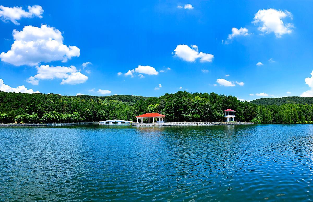 武汉有一座森林公园,内有江汉平原第一高峰,是4a级景点