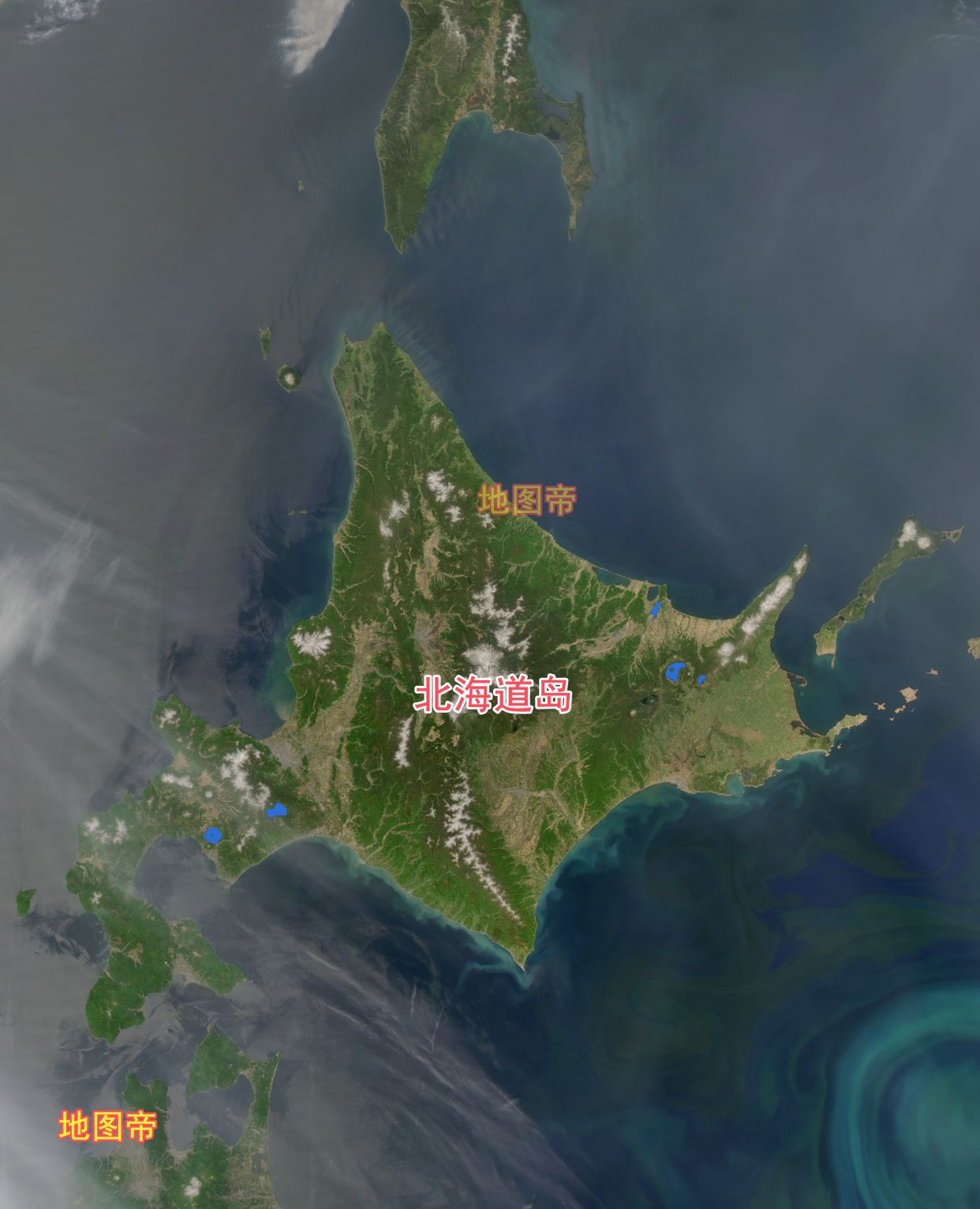 航拍日本北海道疫情发生前是旅游胜地