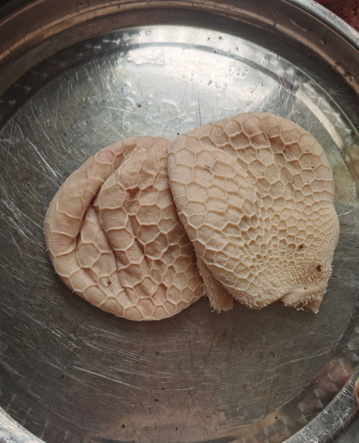 羊肚的清洗和分解