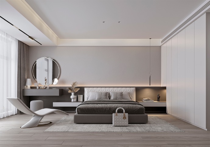 现代风卧室设计效果图