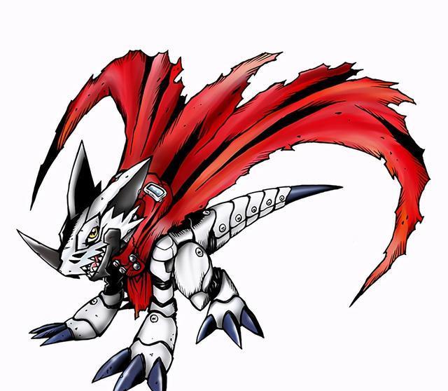 数码宝贝:哈克兽的进化解析,其究极体进化成了三位一体的杰斯兽_高清