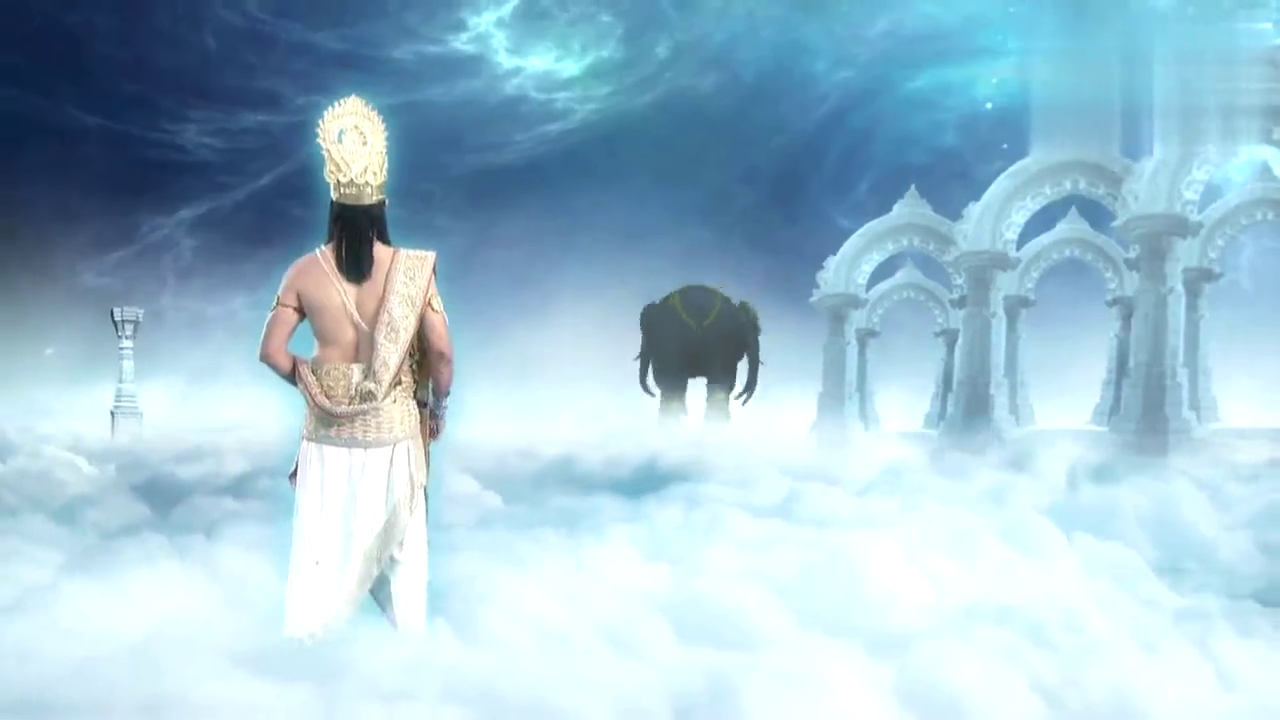 天界的大象开始不听使唤 如意神牛也快承受不了 赶紧让主母救她