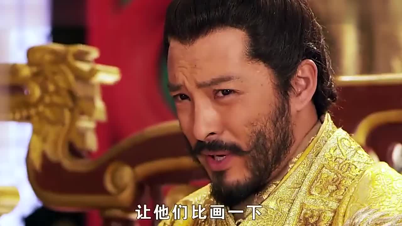 李元霸和宇文成都比武,不出手就震翻他,实在精彩