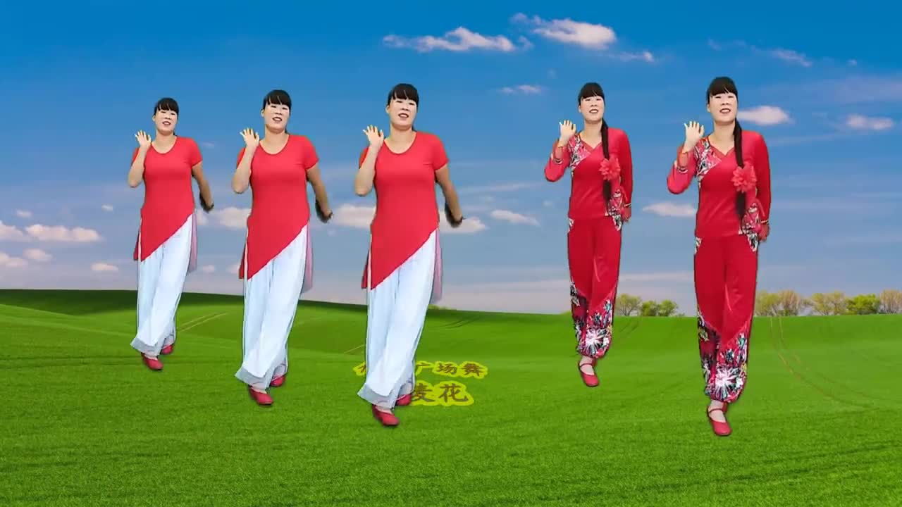 精选热门广场舞《荞麦花》陕北民歌欢快舞步,动听易学真好看