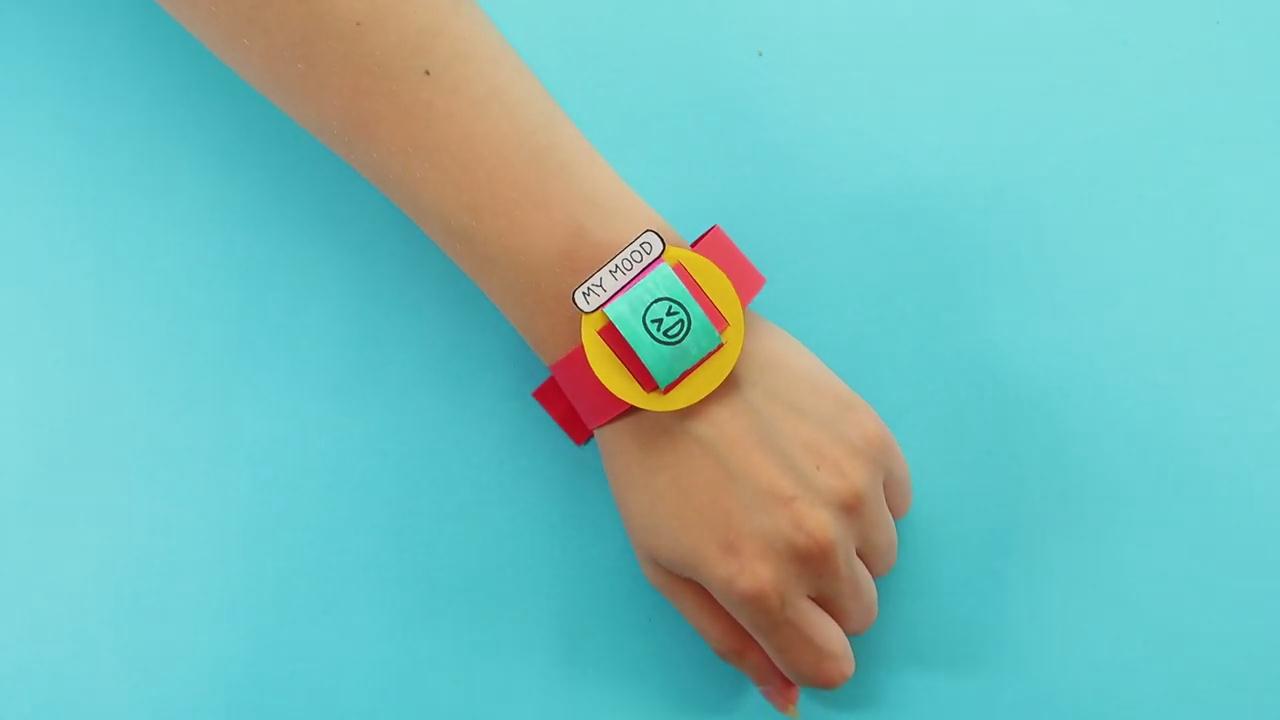 创意手工diy,一个能代表心情的纸手表!__财经头条