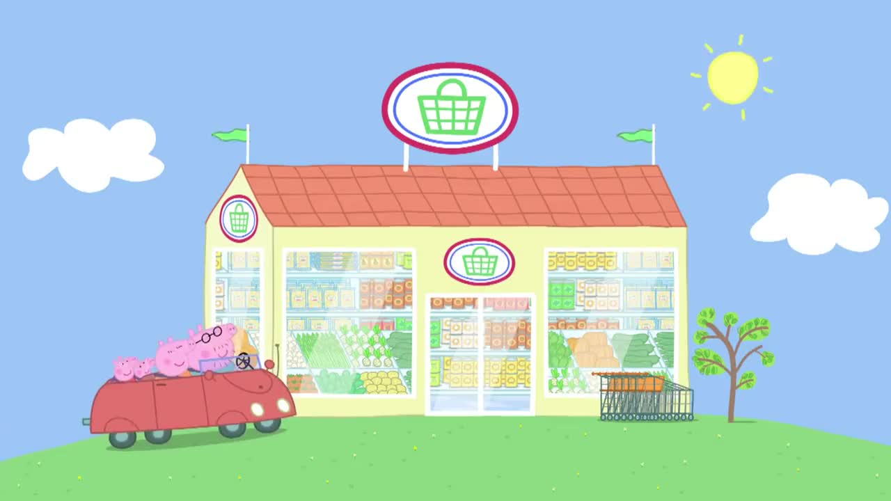 小猪佩奇佩奇去逛超市最喜欢找东西了购物让人很快乐