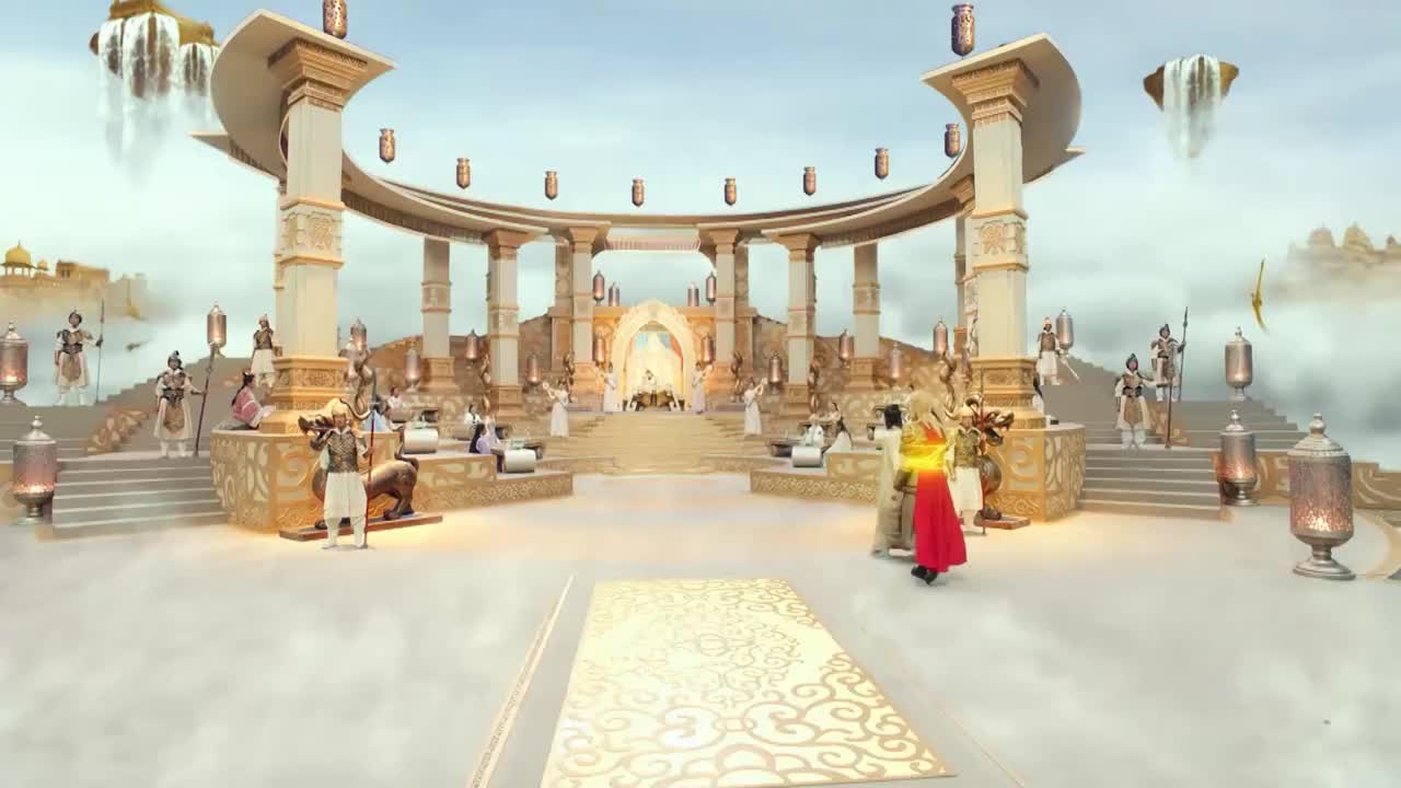 大话西游金蝉子携猴上天庭众卿家纷纷求情西天取经即刻开始