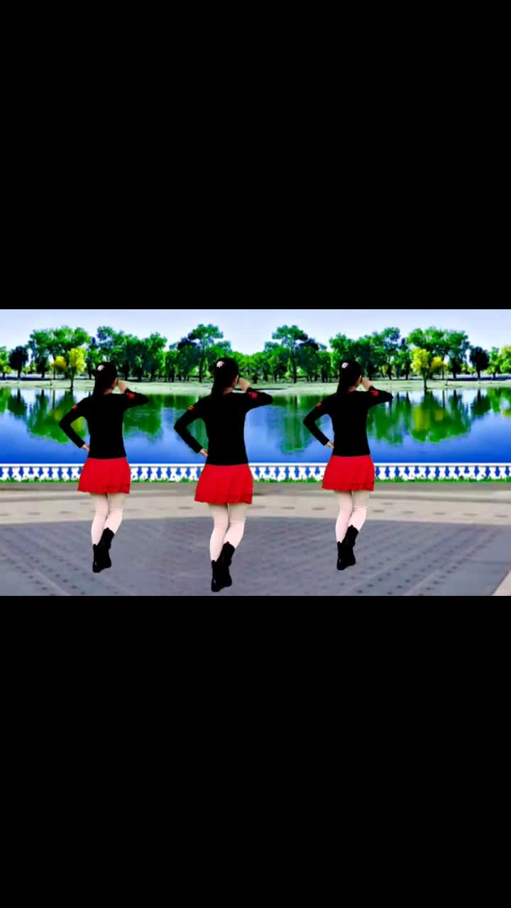 广场舞浏阳河经典民歌16步水兵舞飒爽大气百看不厌