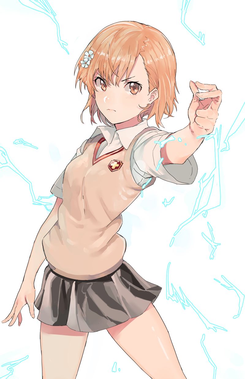 可爱又调皮的炮姐“御坂美琴”高清插画壁纸再次来了，喜欢的收藏