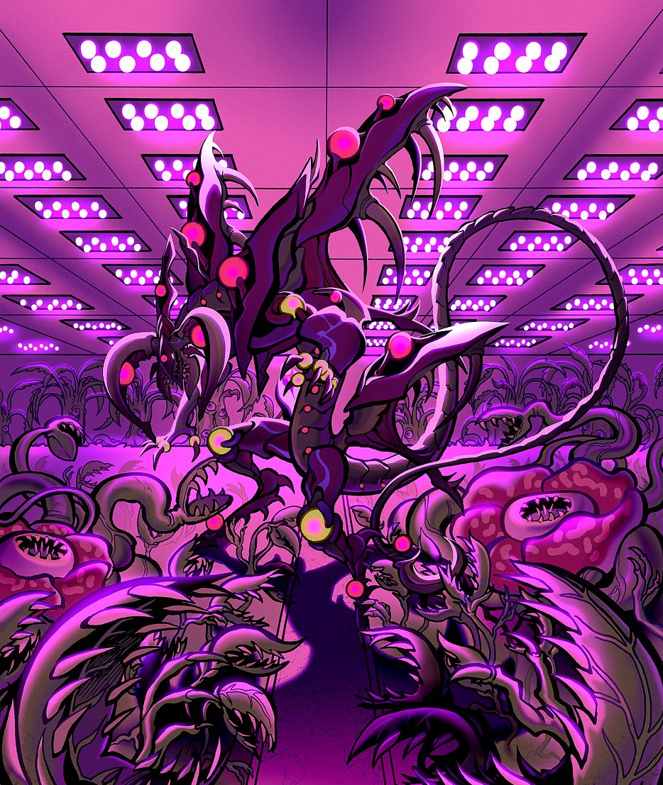 游戏王高清卡图系列游里的捕食植物