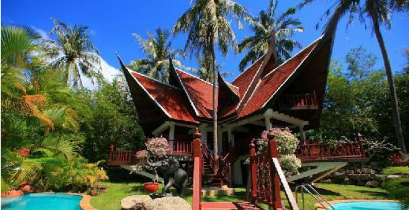 椰子宫椰子树建造的奢华大厦又被称为椰子博物馆