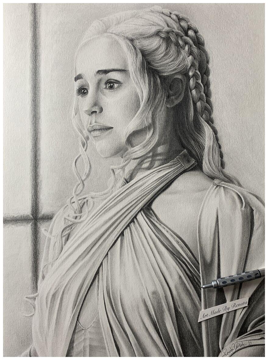 美剧权力的游戏角色绘图