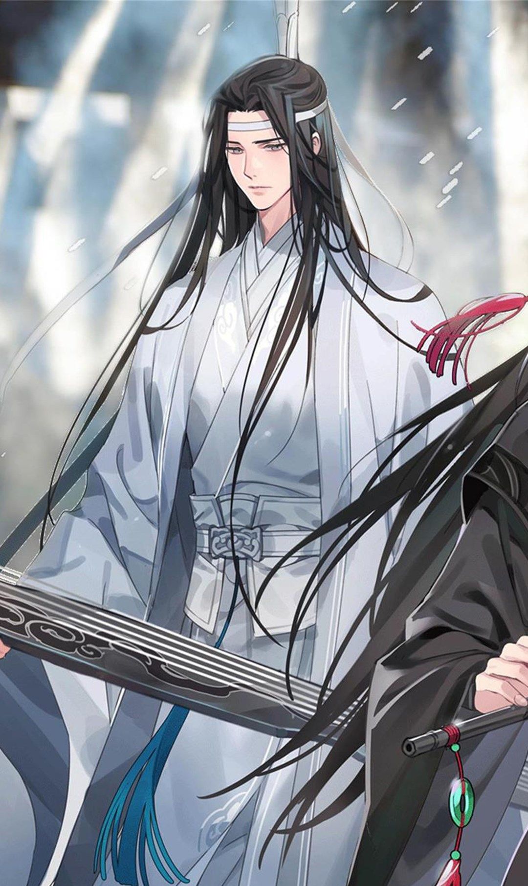 魔道祖师同人插画 煮一壶生死悲欢祭少年郎 明月依旧何来怅惘