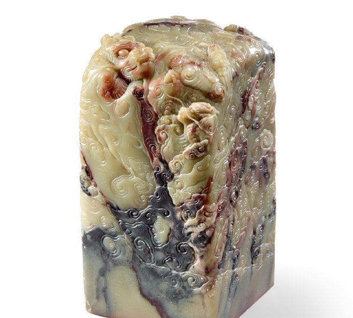 清雍正寿山石雕云龙纹钮玺(图)_高清图集_新浪网