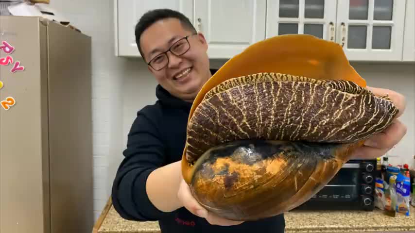 510买个8斤多的椰子螺第一次见这么大的螺口感爽脆名不虚传
