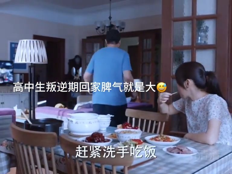 高中生叛逆期在怎么赌气也要吃饭，还是大口吃看一遍笑一遍