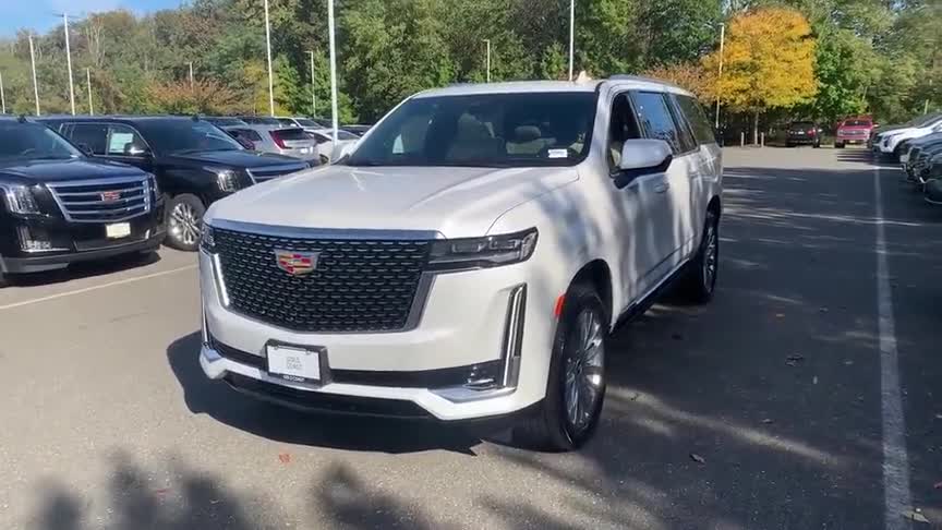 2021款凯迪拉克凯雷德esv到货,打开车门那刻,才知道有多宽敞