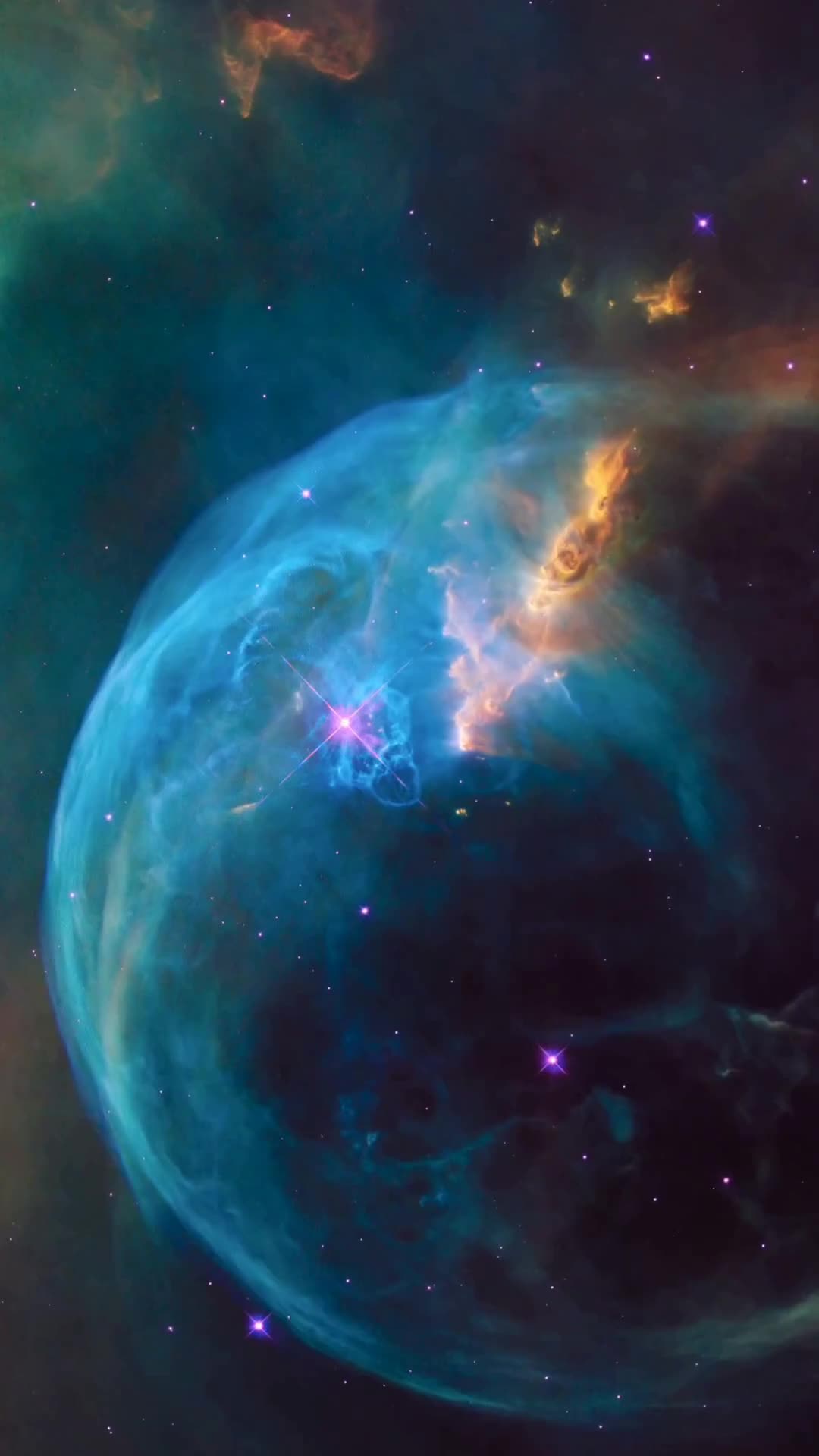 哈勃深空宝石泡泡星云