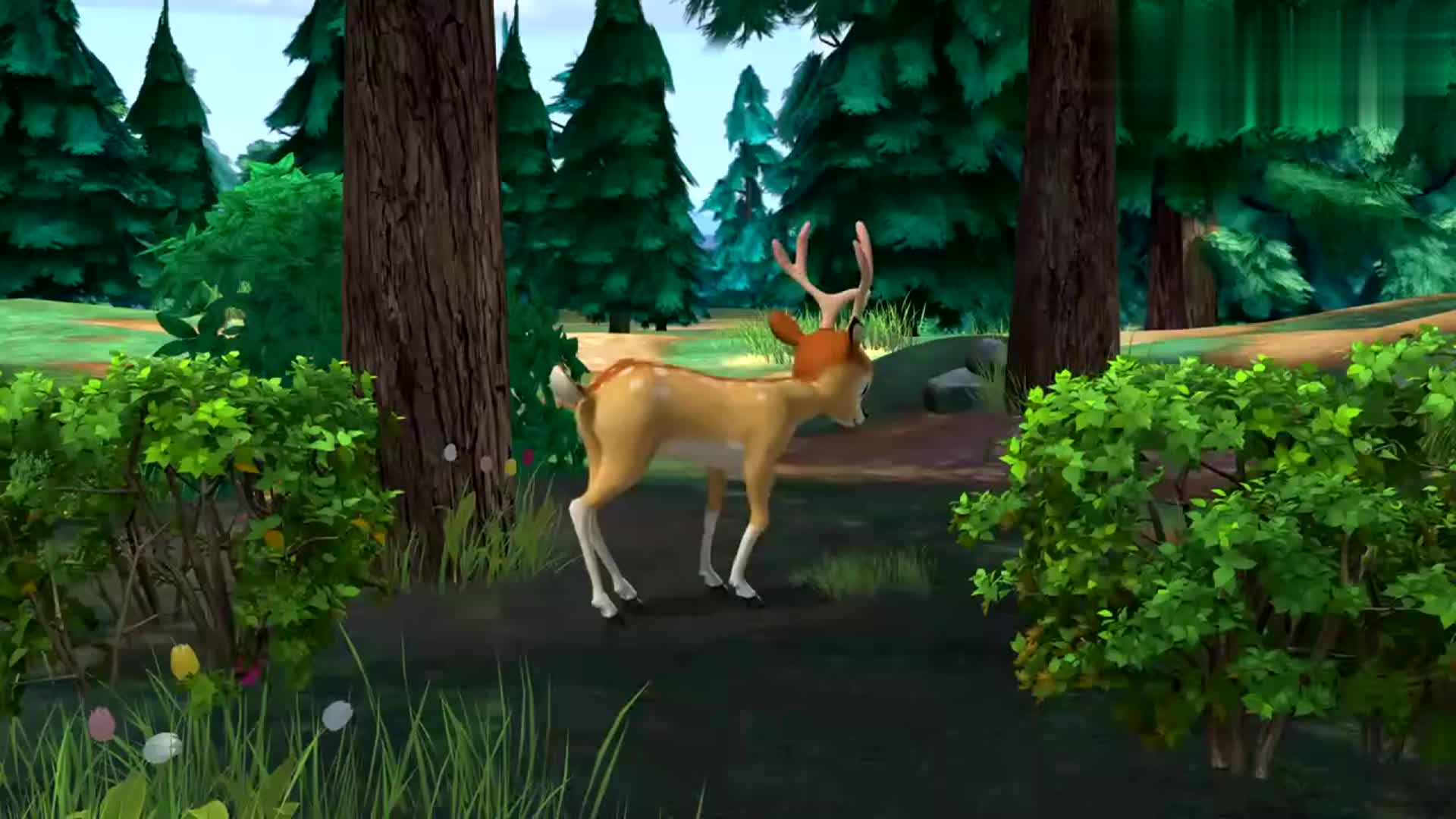 熊出没-光头强动了坏心思,竟要抓香獐子给老板当礼物,好过分呀